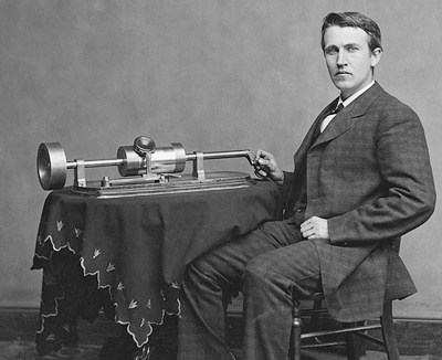 エジソンと蓄音機
